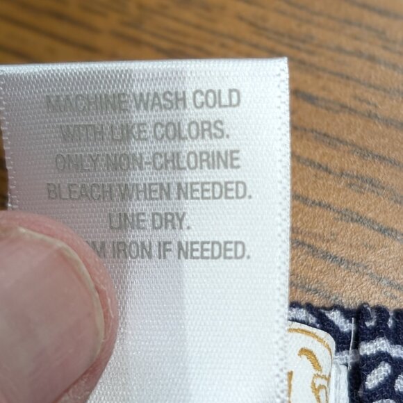 Westport Bohemian Blue and White Maxi Skirt Size 1X - Picture 7 of 7